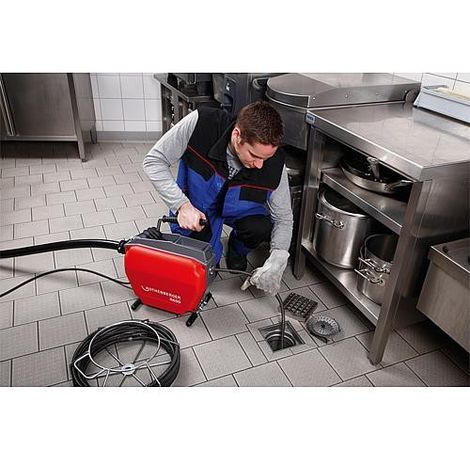 Deboucheur de canalisation R600 basique avec spirales 16+22 mm